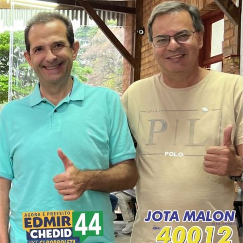 Jota Malon e Prefeito Edmir: Unidos por uma Cidade Melhor